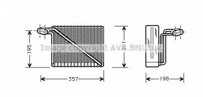 AVA QUALITY COOLING aiv148 -  Испаритель, кондиционер